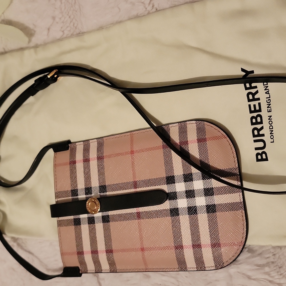 Burberry Pink and Black Crossbody Bag